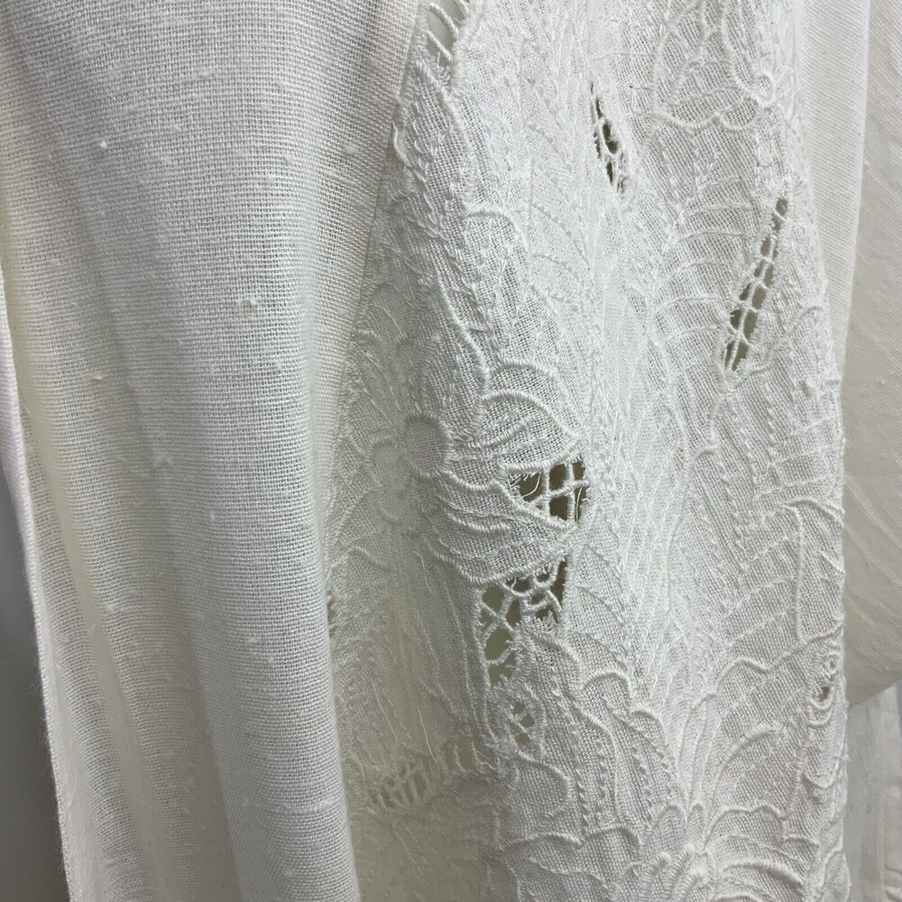Free People Kimono Cool Nights Cutwork Embroidered Cardigan Jacket M - Picture 6 of 9